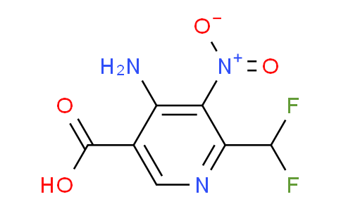 4-Amino-2-(difluoromethyl)-3-nitropyridine-5-carboxylic acid