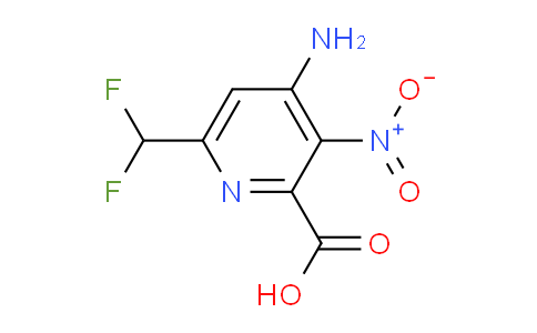 4-Amino-6-(difluoromethyl)-3-nitropyridine-2-carboxylic acid