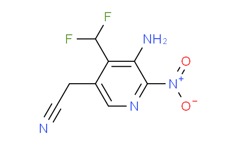 3-Amino-4-(difluoromethyl)-2-nitropyridine-5-acetonitrile