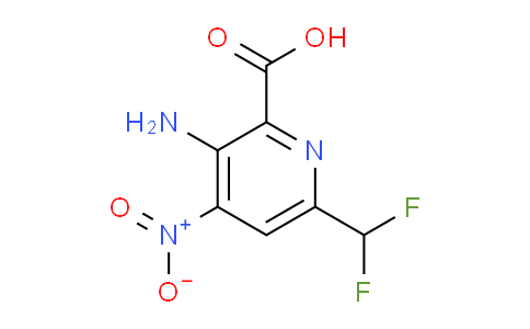 3-Amino-6-(difluoromethyl)-4-nitropyridine-2-carboxylic acid