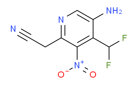 AM130041 | 1804719-45-6 | 5-Amino-4-(difluoromethyl)-3-nitropyridine-2-acetonitrile