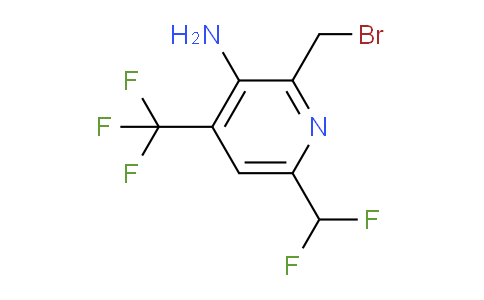 AM130056 | 1805156-68-6 | 3-Amino-2-(bromomethyl)-6-(difluoromethyl)-4-(trifluoromethyl)pyridine