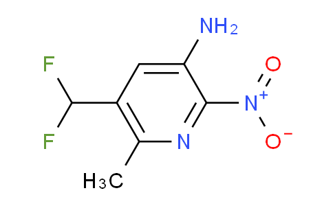 AM130082 | 1805218-20-5 | 3-Amino-5-(difluoromethyl)-6-methyl-2-nitropyridine