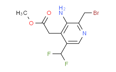 AM130138 | 1805339-00-7 | Methyl 3-amino-2-(bromomethyl)-5-(difluoromethyl)pyridine-4-acetate