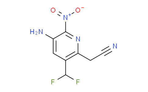 AM130186 | 1804686-10-9 | 3-Amino-5-(difluoromethyl)-2-nitropyridine-6-acetonitrile