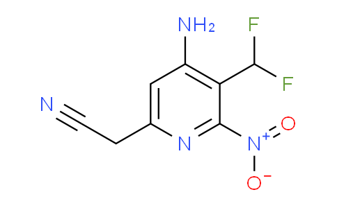 AM130195 | 1805219-65-1 | 4-Amino-3-(difluoromethyl)-2-nitropyridine-6-acetonitrile