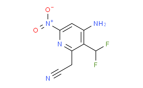 AM130197 | 1806890-46-9 | 4-Amino-3-(difluoromethyl)-6-nitropyridine-2-acetonitrile