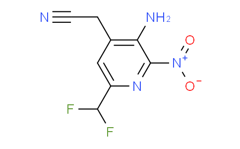 AM130200 | 1803689-87-3 | 3-Amino-6-(difluoromethyl)-2-nitropyridine-4-acetonitrile