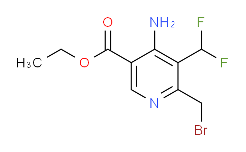 Ethyl 4-amino-2-(bromomethyl)-3-(difluoromethyl)pyridine-5-carboxylate