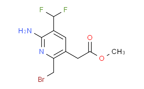 Methyl 2-amino-6-(bromomethyl)-3-(difluoromethyl)pyridine-5-acetate