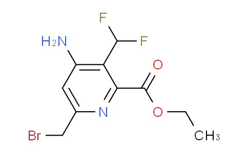 Ethyl 4-amino-6-(bromomethyl)-3-(difluoromethyl)pyridine-2-carboxylate
