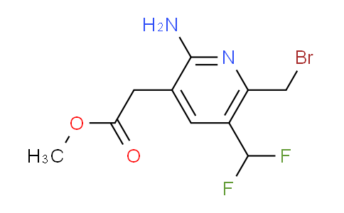 Methyl 2-amino-6-(bromomethyl)-5-(difluoromethyl)pyridine-3-acetate