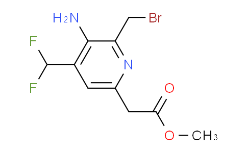 AM130220 | 1805389-42-7 | Methyl 3-amino-2-(bromomethyl)-4-(difluoromethyl)pyridine-6-acetate