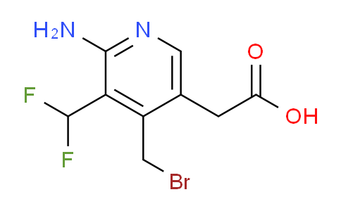 2-Amino-4-(bromomethyl)-3-(difluoromethyl)pyridine-5-acetic acid