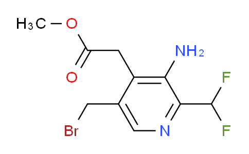 AM130235 | 1805020-58-9 | Methyl 3-amino-5-(bromomethyl)-2-(difluoromethyl)pyridine-4-acetate