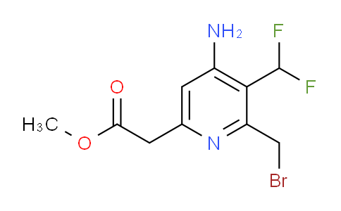 Methyl 4-amino-2-(bromomethyl)-3-(difluoromethyl)pyridine-6-acetate