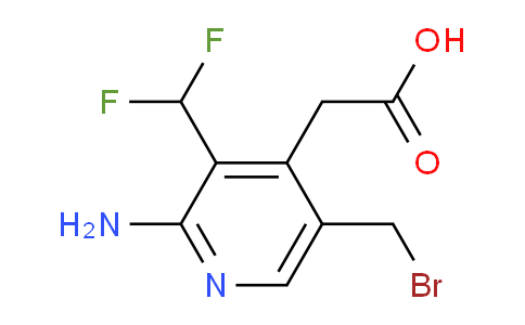2-Amino-5-(bromomethyl)-3-(difluoromethyl)pyridine-4-acetic acid