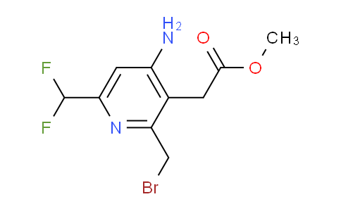 Methyl 4-amino-2-(bromomethyl)-6-(difluoromethyl)pyridine-3-acetate