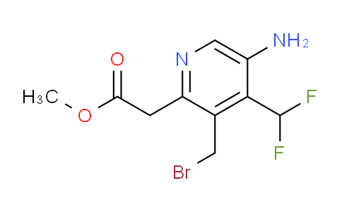 AM130243 | 1805228-86-7 | Methyl 5-amino-3-(bromomethyl)-4-(difluoromethyl)pyridine-2-acetate