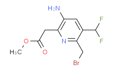 AM130244 | 1805020-84-1 | Methyl 5-amino-2-(bromomethyl)-3-(difluoromethyl)pyridine-6-acetate