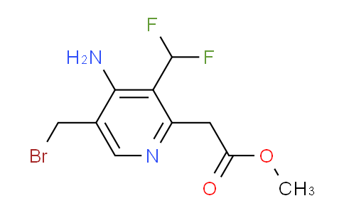 AM130251 | 1805020-79-4 | Methyl 4-amino-5-(bromomethyl)-3-(difluoromethyl)pyridine-2-acetate