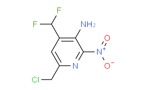 3-Amino-6-(chloromethyl)-4-(difluoromethyl)-2-nitropyridine