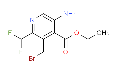Ethyl 5-amino-3-(bromomethyl)-2-(difluoromethyl)pyridine-4-carboxylate