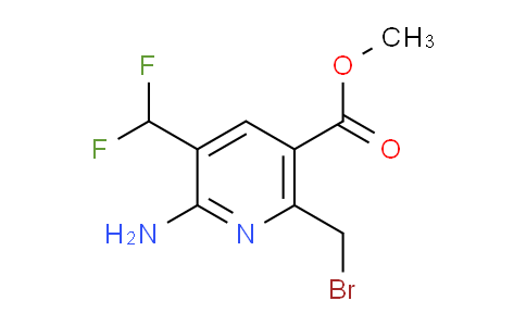 Methyl 2-amino-6-(bromomethyl)-3-(difluoromethyl)pyridine-5-carboxylate