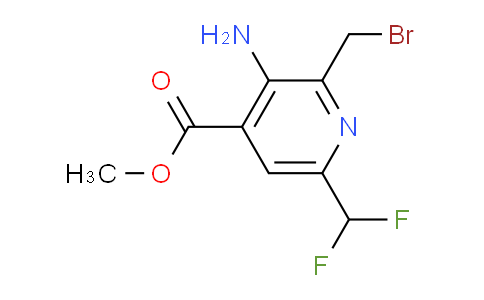 AM130300 | 1805237-36-8 | Methyl 3-amino-2-(bromomethyl)-6-(difluoromethyl)pyridine-4-carboxylate