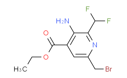 AM130304 | 1806800-90-7 | Ethyl 3-amino-6-(bromomethyl)-2-(difluoromethyl)pyridine-4-carboxylate