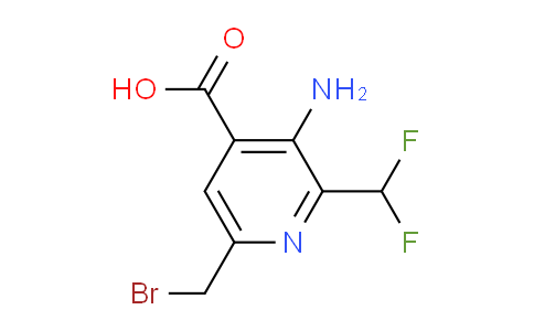 3-Amino-6-(bromomethyl)-2-(difluoromethyl)pyridine-4-carboxylic acid