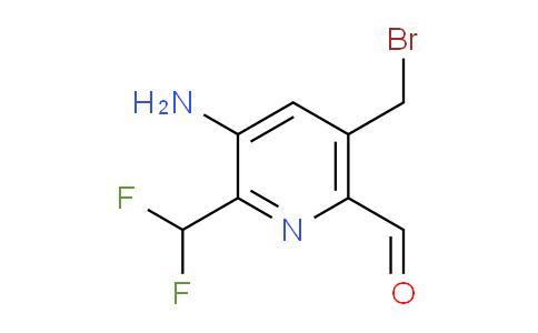 3-Amino-5-(bromomethyl)-2-(difluoromethyl)pyridine-6-carboxaldehyde