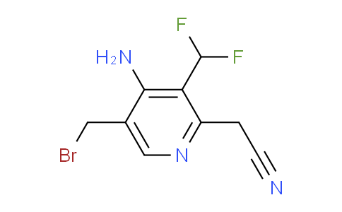 4-Amino-5-(bromomethyl)-3-(difluoromethyl)pyridine-2-acetonitrile