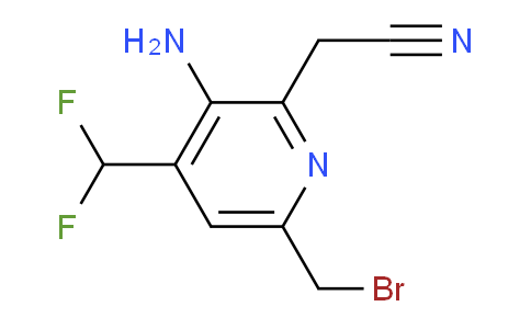 3-Amino-6-(bromomethyl)-4-(difluoromethyl)pyridine-2-acetonitrile
