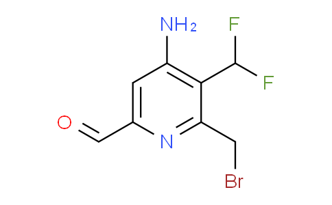 4-Amino-2-(bromomethyl)-3-(difluoromethyl)pyridine-6-carboxaldehyde