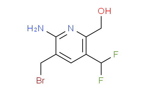 2-Amino-3-(bromomethyl)-5-(difluoromethyl)pyridine-6-methanol