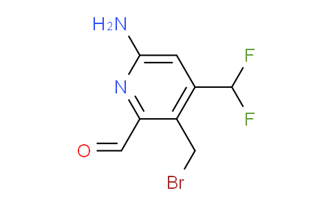 6-Amino-3-(bromomethyl)-4-(difluoromethyl)pyridine-2-carboxaldehyde