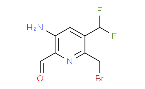5-Amino-2-(bromomethyl)-3-(difluoromethyl)pyridine-6-carboxaldehyde