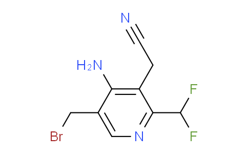 4-Amino-5-(bromomethyl)-2-(difluoromethyl)pyridine-3-acetonitrile