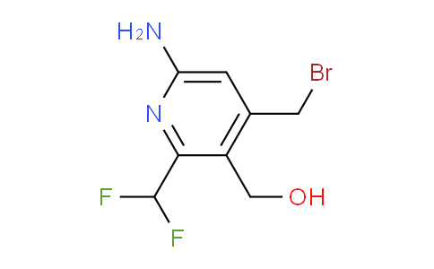 6-Amino-4-(bromomethyl)-2-(difluoromethyl)pyridine-3-methanol