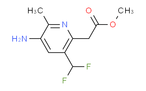 AM130459 | 1805994-87-9 | Methyl 3-amino-5-(difluoromethyl)-2-methylpyridine-6-acetate