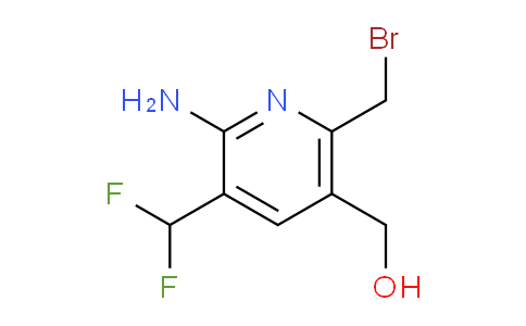 2-Amino-6-(bromomethyl)-3-(difluoromethyl)pyridine-5-methanol