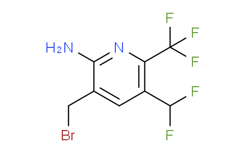 2-Amino-3-(bromomethyl)-5-(difluoromethyl)-6-(trifluoromethyl)pyridine