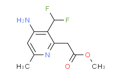 Methyl 4-amino-3-(difluoromethyl)-6-methylpyridine-2-acetate