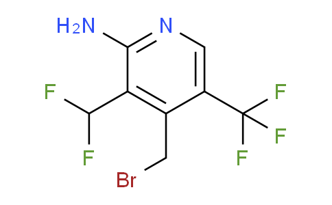 2-Amino-4-(bromomethyl)-3-(difluoromethyl)-5-(trifluoromethyl)pyridine