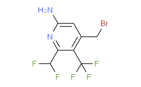 6-Amino-4-(bromomethyl)-2-(difluoromethyl)-3-(trifluoromethyl)pyridine