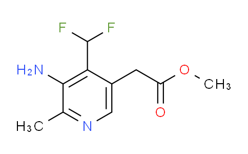 Methyl 3-amino-4-(difluoromethyl)-2-methylpyridine-5-acetate
