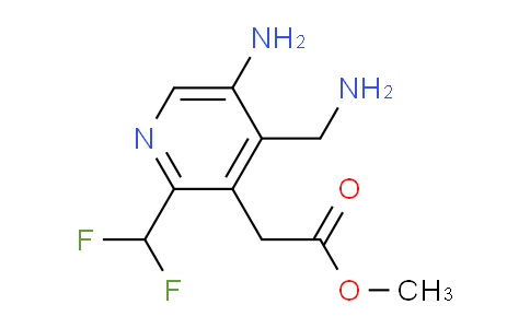 Methyl 5-amino-4-(aminomethyl)-2-(difluoromethyl)pyridine-3-acetate