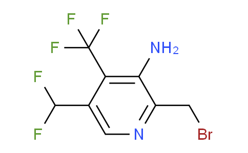 3-Amino-2-(bromomethyl)-5-(difluoromethyl)-4-(trifluoromethyl)pyridine