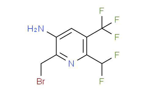 3-Amino-2-(bromomethyl)-6-(difluoromethyl)-5-(trifluoromethyl)pyridine